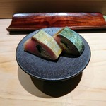 匠 進吾 - 秋刀魚の酢漬け、中にガリ