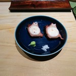 匠 進吾 - 煮蛸、薬味はワサビと塩