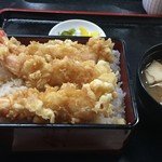 能登屋 - 上天丼（汁つき）1,400円