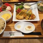 サクラ食堂 - チキン南蛮 食べる野菜タルタルソース定食 唐揚げセット