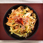 <During holidays> Teppanyaki duck stir-fried Yakisoba (stir-fried noodles)