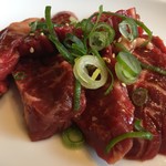 じゃんじゃか 伊予店 - ハラミ たれ。見るからに美味しい感じです。