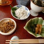 お料理 とみやま - おつけものは、店長さんのおばあ様の手作りだそうです　2018.2