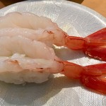 廻鮮寿司 塩釜港 - 相方は「赤えび」をチョイス！！