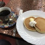 喫茶オリオン - ホットケーキセット500円（税込）