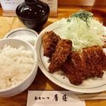 秀膳 - ロースカツ定食(大盛)＋ヒレカツ【料理】 