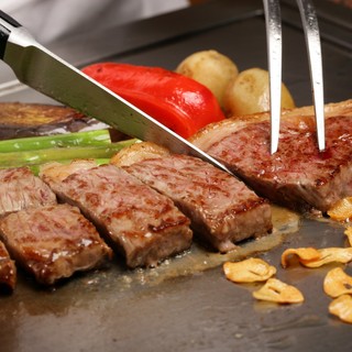 [Yakiniku pride] Teppan-yaki beef loin Steak ~ Full of juicy ~