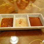 函館開陽亭別邸大三坂 - 刺身用：醤油、味噌、カルパッチョ