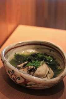 Teuchi Towari Soba Shimpochouen - 牡蠣と若芽のさっとに