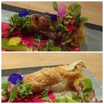 東 - ＊カダイフの食感もよく、対馬の穴子は美味しいですね。