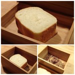 東 - ◆パン・・ディナーでは「パン」は出されませんが「ランチ」では出されるのですね。 下には「香辛料」が入り、箱に入れ温かい状態で出されます。美味しいパンです