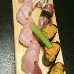 勝美 - 寿司下駄握り盛り。