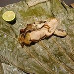 茶禅華 - （2018年2月　訪問）蒸功刀鱒。濃厚で滋味深い味わいの茸と共に、フックラと鱒が蒸されていて、とても香りの良いお料理でした。