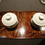 茶禅華 - （2018年2月　訪問）今日天心。2種の杏仁豆腐。温かいのと、冷たいの♪