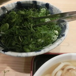 因幡うどん - 卓上ねぎ