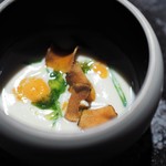 TACUBO - 菊芋のスープ　雲丹　菊芋のチップス