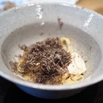 やまぐち - 河豚白子のリングイネ　黒トリュフをまとって