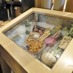 蔵人厨 金鯱 - おススメ食材の展示