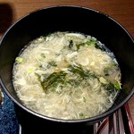 炭焼道楽 - ワカメスープ