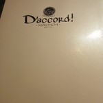 BISTRO D'accord！ - メニュー表紙