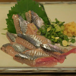 酒菜坊 橋蔵 - 新さんま刺身　ズームアップ