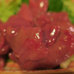 酒菜坊 橋蔵 - 大山地鶏レバ刺　ズームアップ