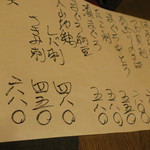 酒菜坊 橋蔵 - メニュー