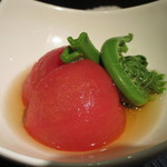 Nidaime Akitasugi Masa - お通し　塩トマト