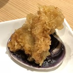 Hakata Tempura Yamaya - 船橋定食の大アサリ天ぷら