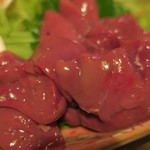 酒菜坊 橋蔵 - 大山地鶏レバ刺　ズームアップ