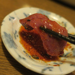 酒菜坊 橋蔵 - 大山地鶏レバ刺喰らう