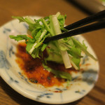 酒菜坊 橋蔵 - 大山地鶏レバ刺喰らう