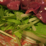 酒菜坊 橋蔵 - 大山地鶏レバ刺　ズームアップ