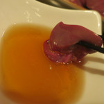 酒菜坊 橋蔵 - 大山地鶏レバ刺喰らう