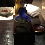 Gempin Yokohama Fugu Unagi Ryouri - ひれ酒 ファイアー