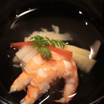 味あら井 - ズワイ蟹の真丈、よし海老、ウド、京人参