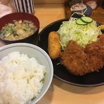 とんかつ大泉 - ヒレ・コロ定食（1000円）
