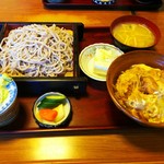 Masuya - 親子丼セット そば大盛 ￥1200