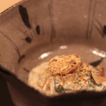 安久 - 京菊菜とエノキの胡麻和え