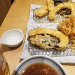 揚げたて天ぷら定食 まきの - 茄子とカボチャ　