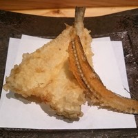すぎ村 - 鱚 骨煎餅添え