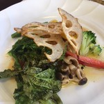 レストラン ペリカン - ランチセット④の帆立貝柱のソティーと季節の温野菜添え