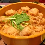 和風レストランまるまつ - 蒸籠に入った「ほたてご飯」は、二膳分もありました\( ˆoˆ )/