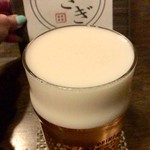 酒房 うさぎ - クリーミーな生ビール。プレモル