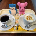 Dotoru Kohi Shoppu - ドトールコーヒーで♡　カビゴンとモモちゃんも一緒です♡