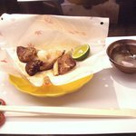 関西料理 吉せん - 松茸と海老の奉書焼き