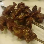 九兵衛 - 砂肝塩焼。
