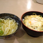 まことうどん - ◆玉子丼＋ミニうどん（630円：税込）