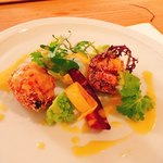 食の円居 なず菜 - 太刀魚の香煎揚げ  サラダ仕立て