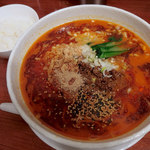 SHIBIRE NOODLES 蝋燭屋 - 担々麺・倍辛（1000円）＋半ライス（100円）
      